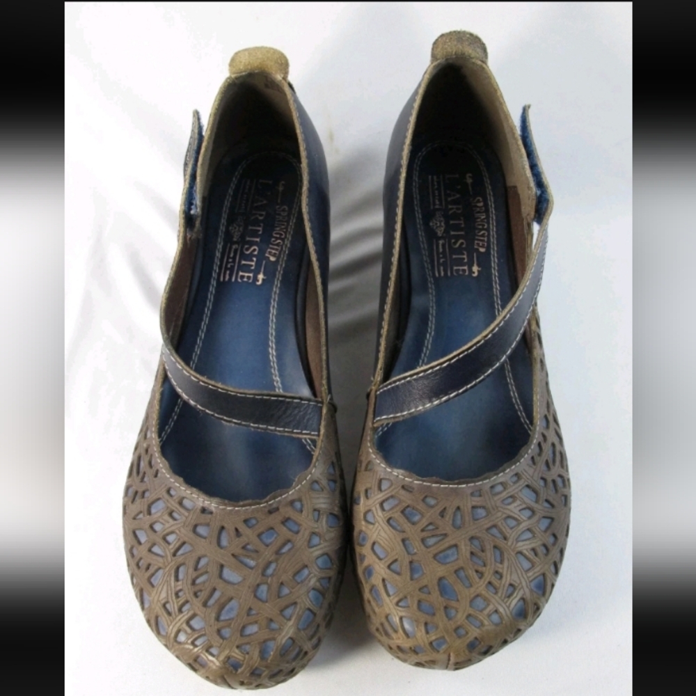 L'Artiste Melinda by Spring Step Women's Mary Jane Clogs Leather Size 7 - Picture 2 of 8
